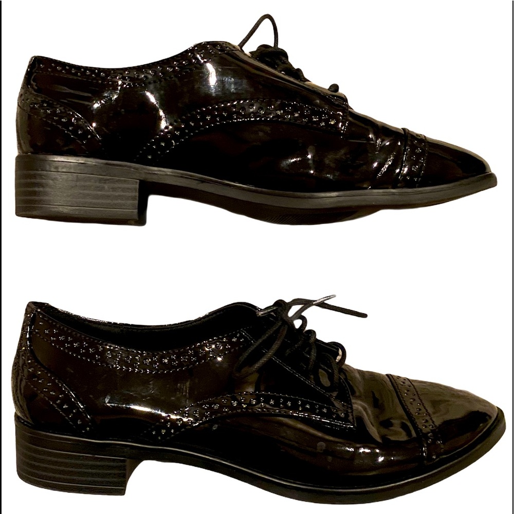 Anne Klein Felix patent leather shiny loafers